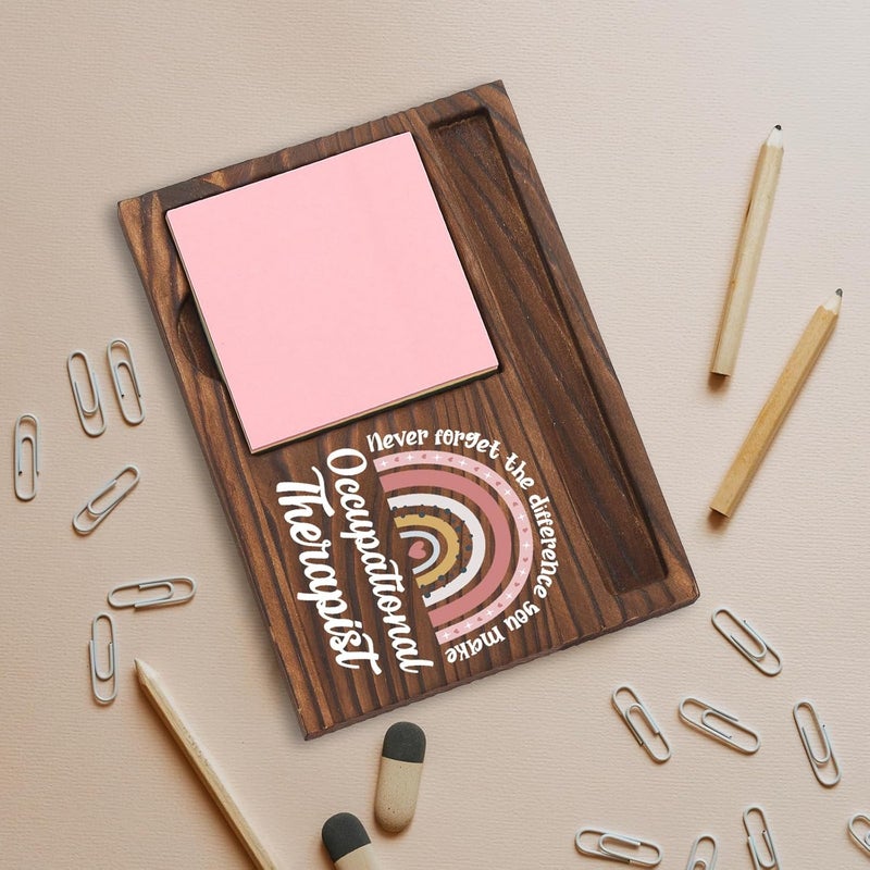 SunyJone Occupational Therapist Gifts, Thank You Appreciation Gifts for OT Week Graduation Birthday Christmas Office Desk Self-Stick Note Pad Holders SBB33 - Image 5